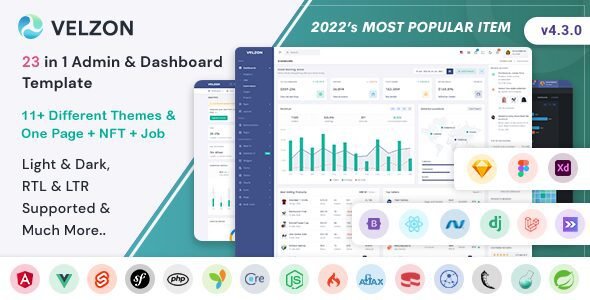 Velzon 4.3.0 – Admin & Dashboard Template