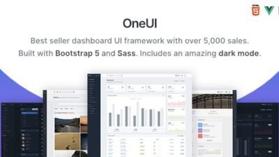 OneUI 5.9 – Bootstrap 5 Admin Dashboard Template, Vue Edition & Laravel 11 Starter Kit