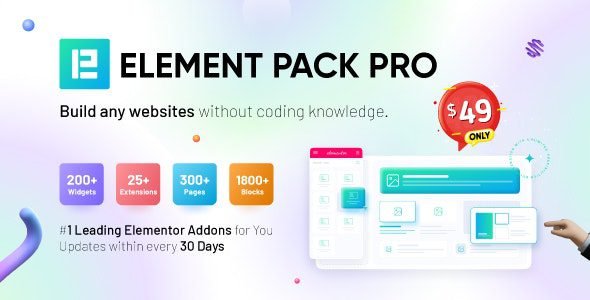 Element Pack 8.0.1 – Addon for Elementor Page Builder WordPress Plugin
