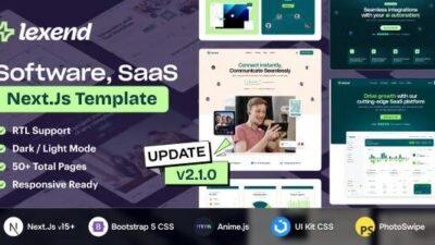 Lexend 2.2.0 – Software, SaaS & Startup NextJs Template