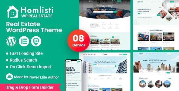 Homlisti 3.1.5 – Real Estate WordPress Theme + RTL