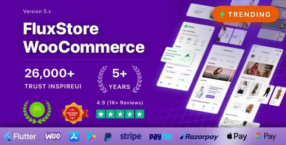 Fluxstore WooCommerce 5.3.0 – Flutter E-commerce Full App