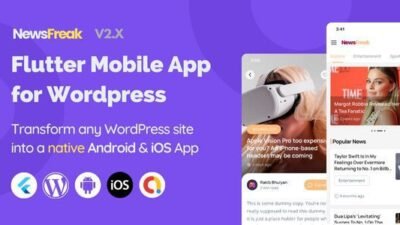 Newsfreak 2.2.3 – Flutter Mobile App for WordPress