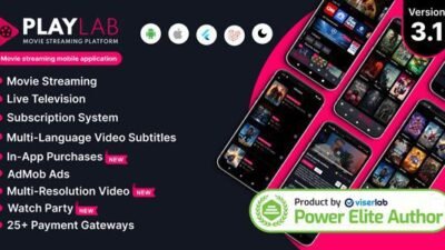 PlayLab 3.1 – Cross Platform on Demand Movie Streaming Mobile Application
