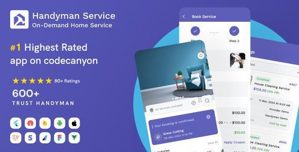 Handyman Service 11.5.3 – On-Demand Home Service Flutter App with Complete Solution + ChatGPT