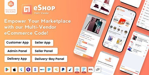 eShop 2.9.0 – Multi Vendor eCommerce App & eCommerce Vendor Marketplace Flutter App