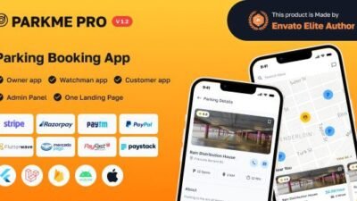 ParkMePRO 1.2.0 – Flutter Complete Car Parking App with Owner and WatchMan app