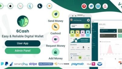 6Cash 4.2 – Digital Wallet Mobile App with Laravel Admin Panel