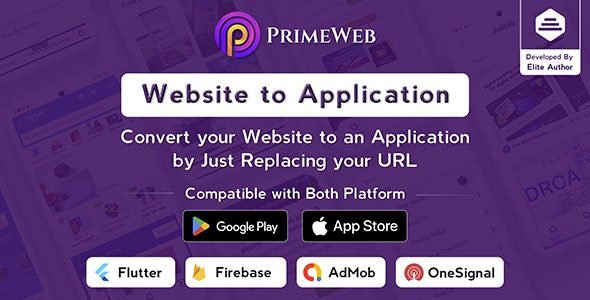 Prime Web 1.0.10 – Convert Website to Flutter App | Web View App | Web to App