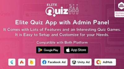 Elite Quiz 2.0.9 – Trivia Quiz – Quiz Game – Flutter Full App + Admin Panel