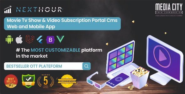 Next Hour 5.4 – Movie Tv Show & Video Subscription Portal Cms Web and Mobile App