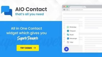 AIO Contact 3.0.1 – All in One Contact Widget – Support Button