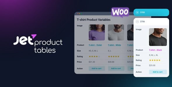 JetProductTables 1.2.1 – Custom Product Tables Plugin for WordPress