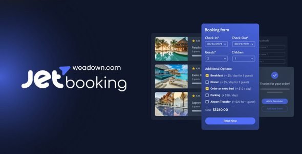 JetBooking 3.7.3 – Booking Plugin for WordPress and WooCommerce