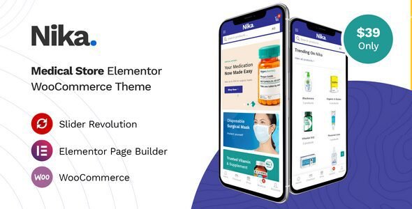 Nika 1.2.9 – Medical Elementor WooCommerce Theme
