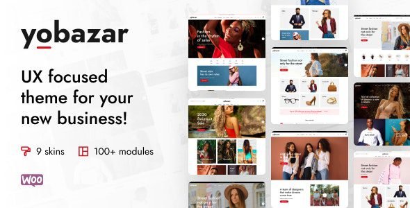Yobazar 1.6.0 – Elementor Fashion WooCommerce Theme