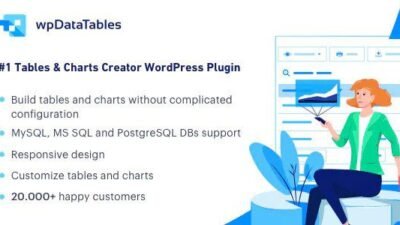 wpDataTables 7.3 – Tables and Charts Manager for WordPress