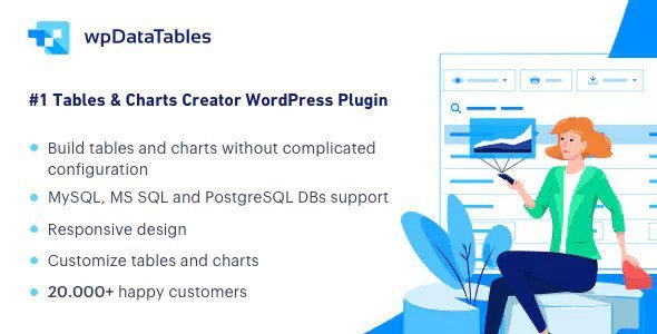 wpDataTables 7.3 – Tables and Charts Manager for WordPress