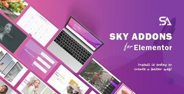 Sky Addons Pro 3.0.0 – Elementor Page Builder WordPress Plugin