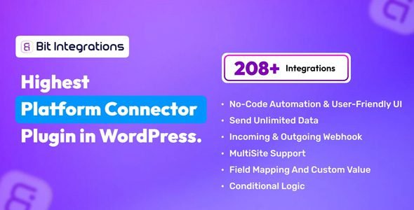Bit Integrations Pro 2.5.1 – Automation Plugin for WordPress
