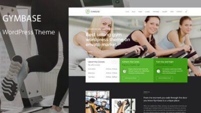 GymBase 15.7 – Gym Fitness WordPress Theme