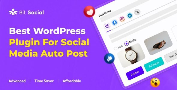 Bit Social Pro 1.3.7 – Social Media Scheduler and Auto Poster Plugin