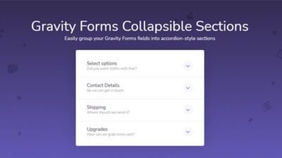 Gravity Forms Collapsible Sections 1.3.2