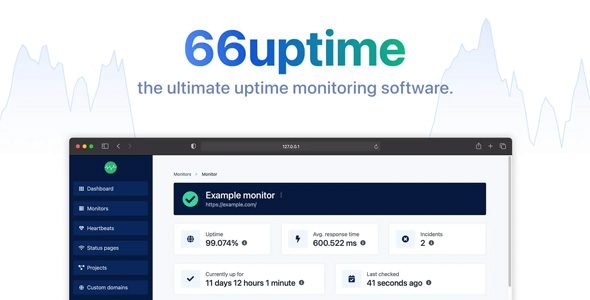 66Uptime 44.0.0 Extended – Cronjob Monitoring software