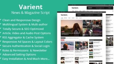 Varient 2.4.3 – News & Magazine Script