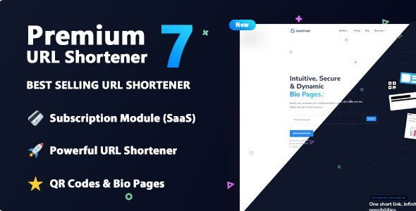 Premium URL Shortener 7.6.3 – Link Shortener, Bio Pages & QR Codes