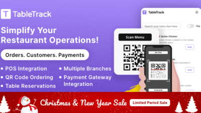 TableTrack 1.2.16 – The Complete SaaS Restaurant Management Solution