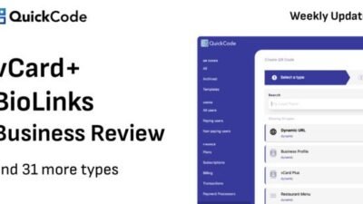 QR Code Generator BioLinks vCard SaaS 2.103