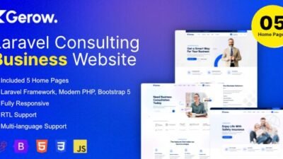 Gerow 1.7.2 – Business Consulting Laravel Script