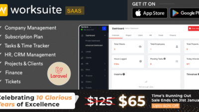 Worksuite Saas 5.5.0 – Project Management System
