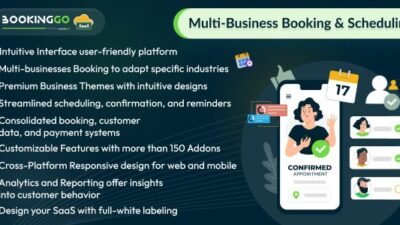 BookingGo SaaS 4.5 – Multi Business Appointment Booking and Scheduling