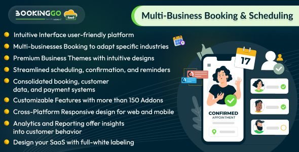 BookingGo SaaS 4.5 – Multi Business Appointment Booking and Scheduling