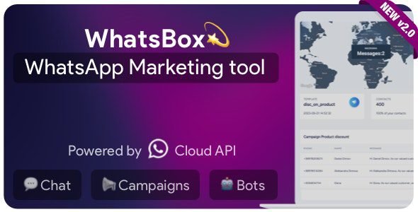 WhatsBox 3.5.1 – The WhatsApp Marketing – Bulk Sender, Chat, Bots, SaaS