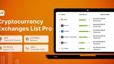 Cryptocurrency Exchanges List Pro 2.9.0 – WordPress Plugin
