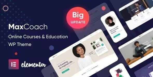 MaxCoach 3.2.1 – Online Courses, Personal Coaching & Education WP Theme