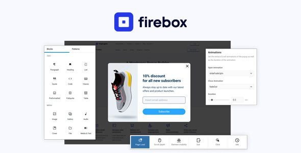 FireBox Pro 2.1.37 – WordPress Popup Builder Plugin
