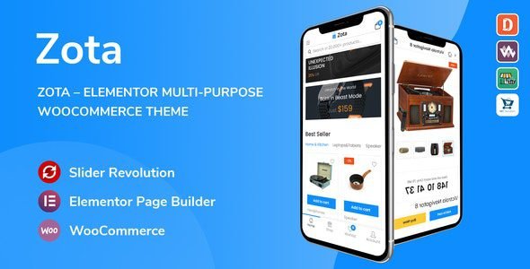 Zota 1.3.10 – Elementor Multi-Purpose WooCommerce Theme