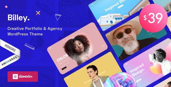 Billey 2.1.1 – Creative Portfolio & Agency Elementor WordPress Theme