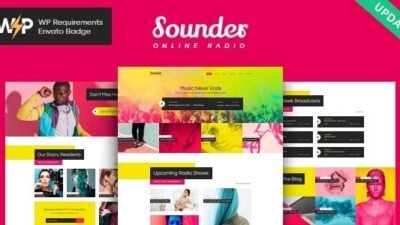 Sounder 1.3.10 – Online Internet Radio Station WordPress Theme + RTL