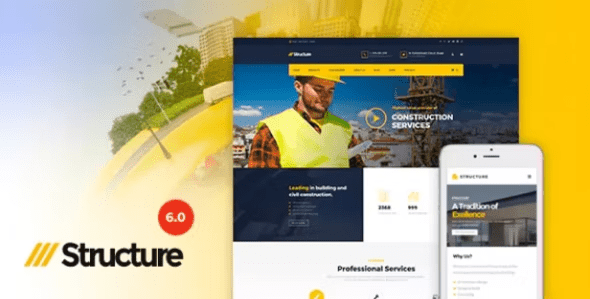 Structure 7.4.0 – Construction Industrial Factory WordPress Theme