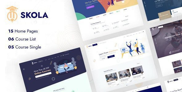 Skola 1.0.34 – LMS Online Courses WordPress Theme
