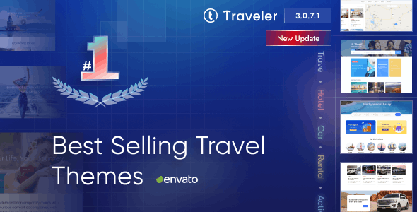 Traveler 3.2.2 – Travel Booking WordPress Theme