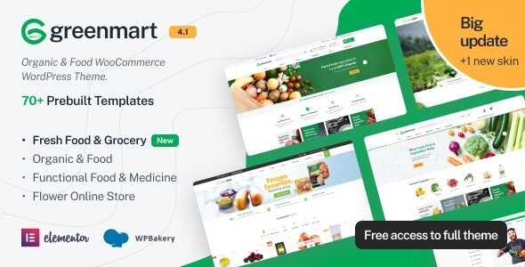 GreenMart 4.2.6 – Organic & Food WooCommerce WordPress Theme
