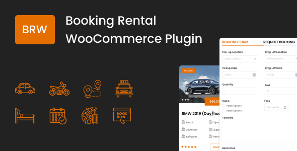BRW 1.8.8 – Booking Rental Plugin WooCommerce
