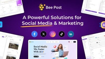 BeePost 1.1 – AI Social Media Management & Content Creation SaaS with Subscription System