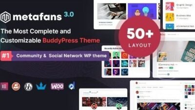 MetaFans 3.3.5 – Community & Social Network BuddyPress Theme